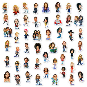 Celebrity Singer Sports Superstar Stickers