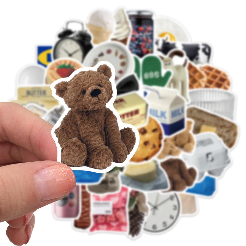 Bear Milk Biscuits Butter Stickers