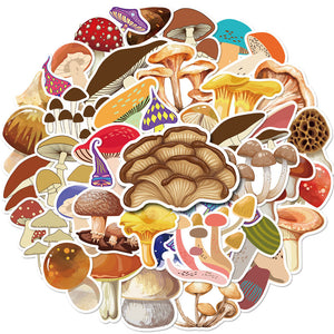 Umbrella Mushroom Stickers