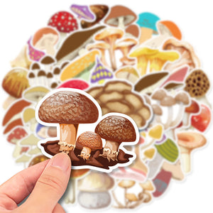 Umbrella Mushroom Stickers