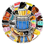 Musical Instrument Guitar Stickers