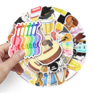 Musical Instrument Guitar Stickers