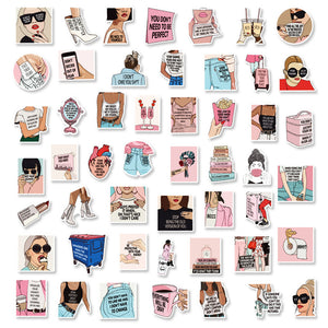 Text Girl Stickers