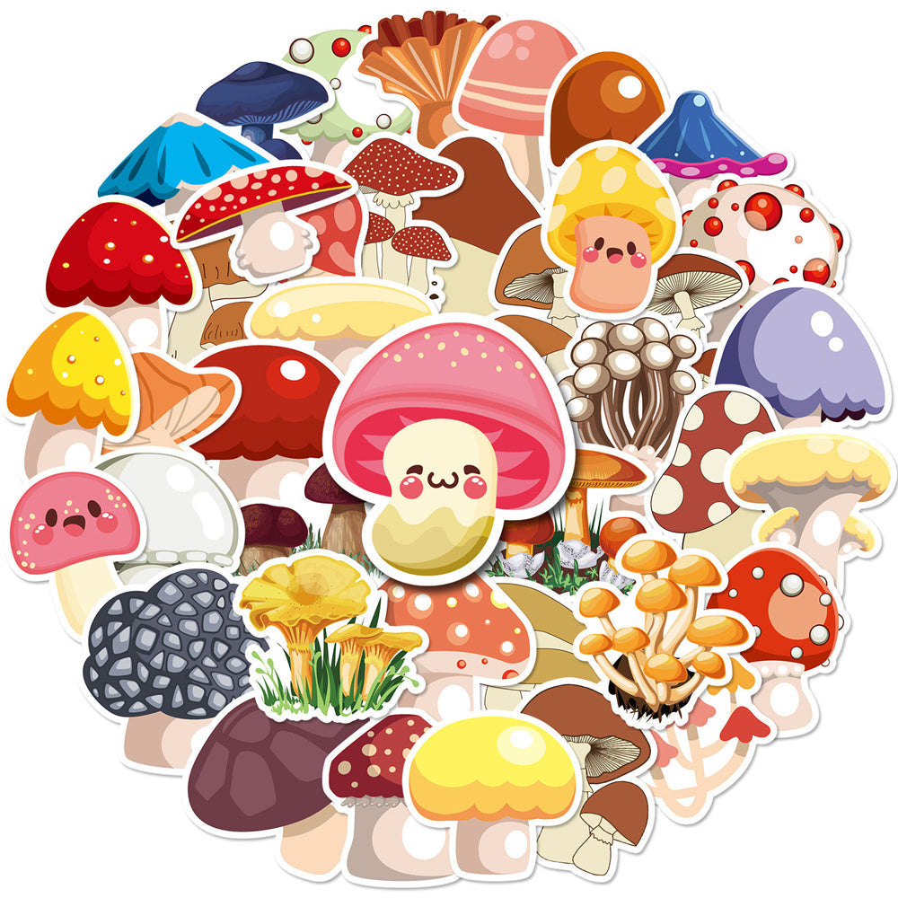 Doodle Mushroom Stickers