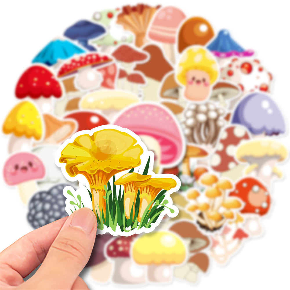 Doodle Mushroom Stickers