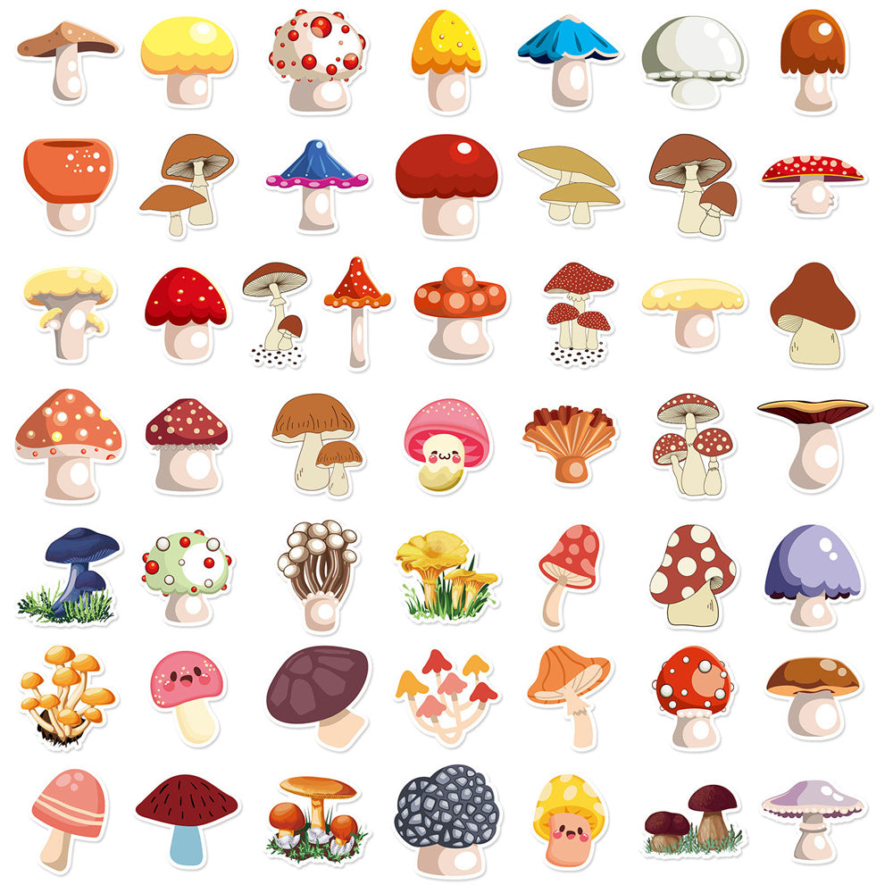 Doodle Mushroom Stickers