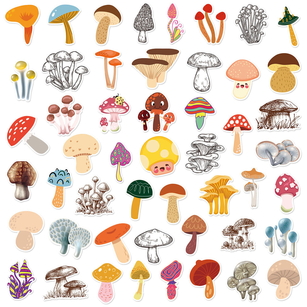 Personification Mushroom Stickers