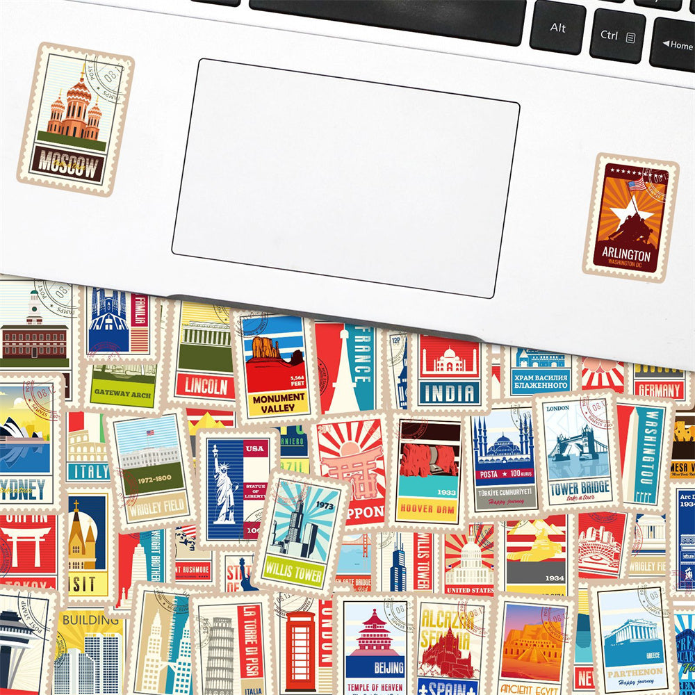 World Landmark Stickers