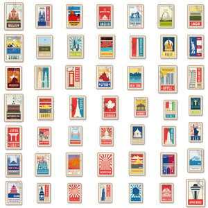 World Landmark Stickers