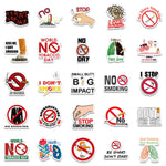 No Smoking Stickers