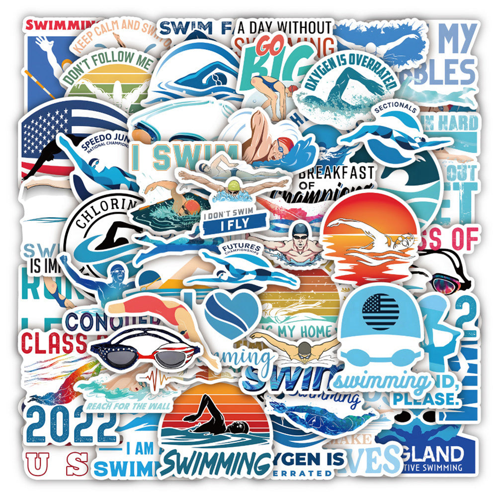 Summer Swimming Stickers