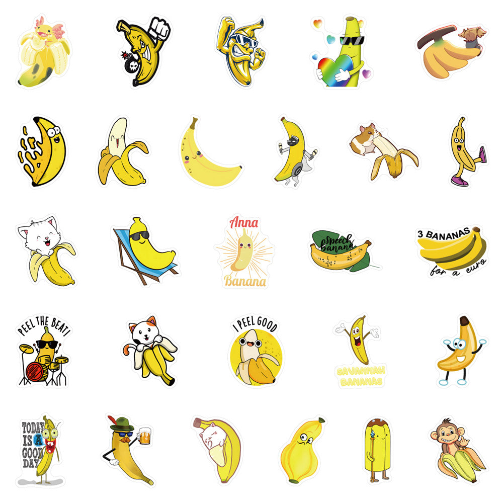 Banana Cute Animal Stickers