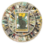 Cat Tarot Vintage Stickers