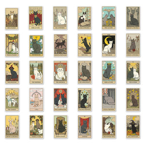 Cat Tarot Vintage Stickers