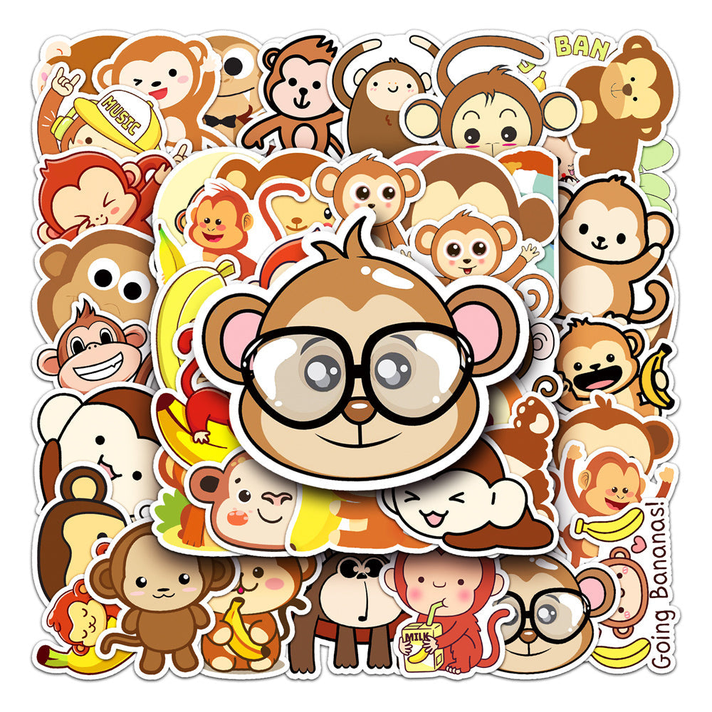 Cute Monkey Stickers