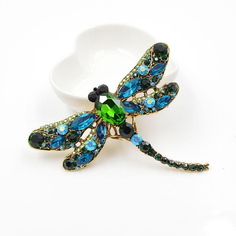 Dragonfly Crystal Pin