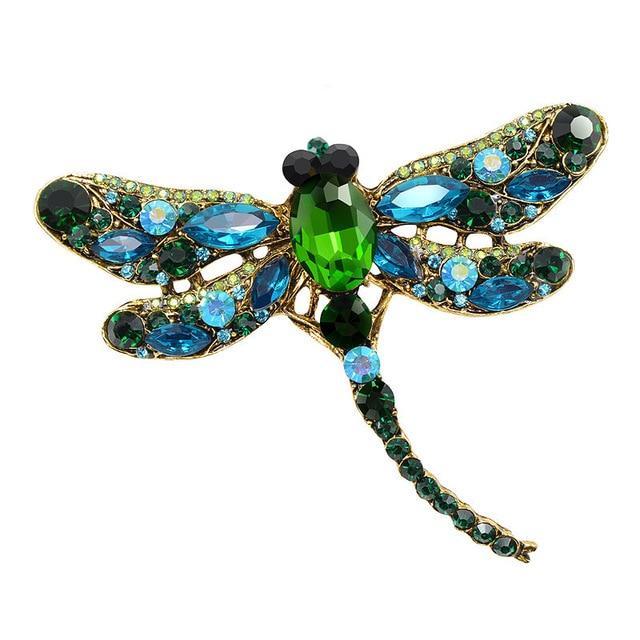 Dragonfly Crystal Pin