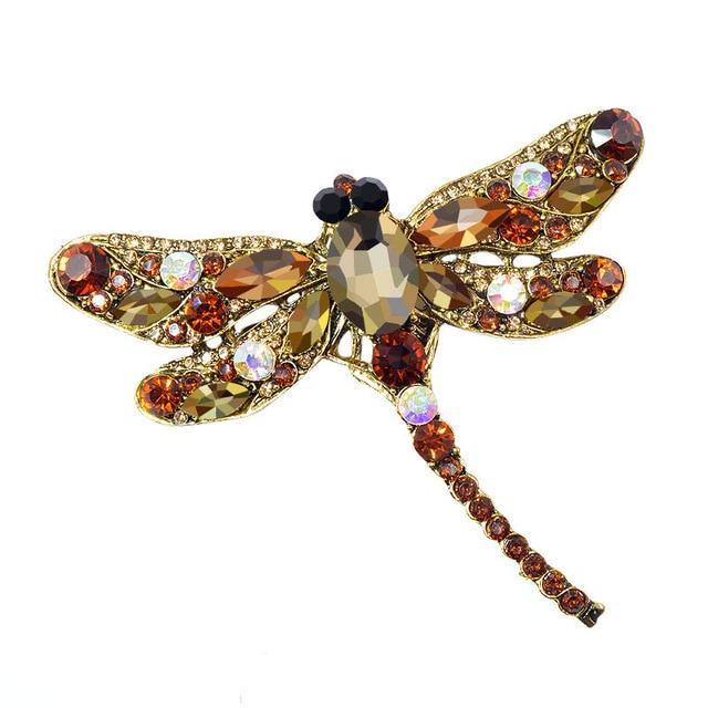 Dragonfly Crystal Pin