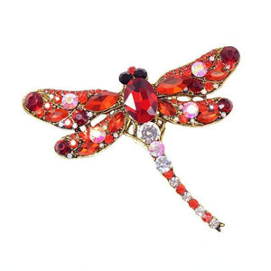 Dragonfly Crystal Pin