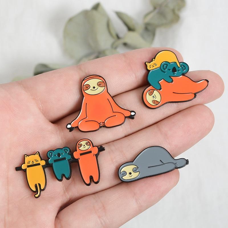 Sloth Lazy Enamel Pin