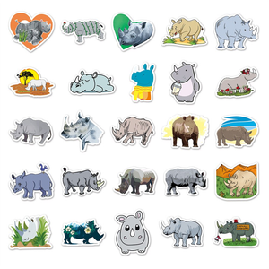 Rhinoceros Stickers