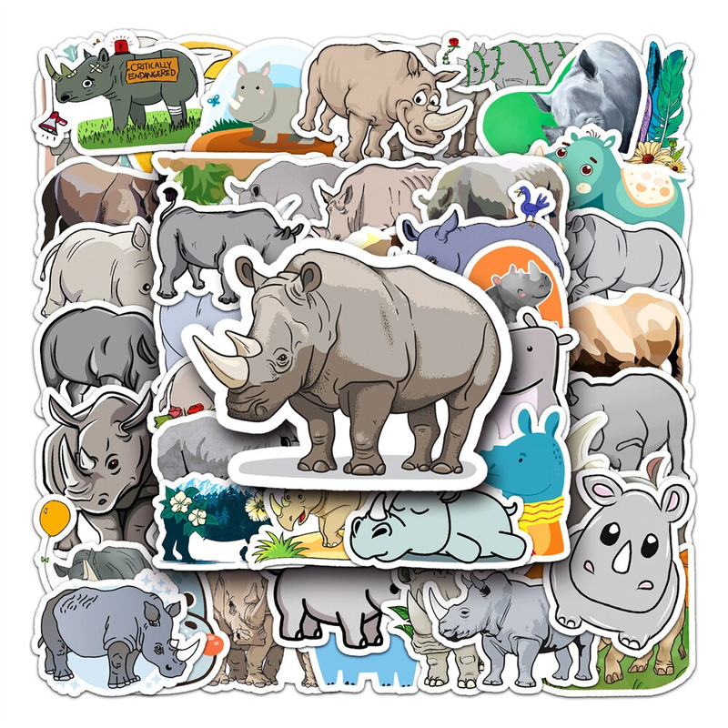 Rhinoceros Stickers