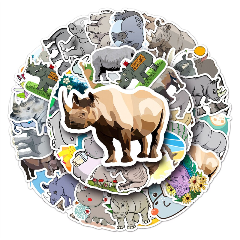 Rhinoceros Stickers