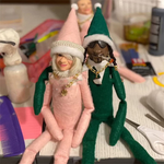 Snoop On A Stoop Pink Christmas Elf Doll