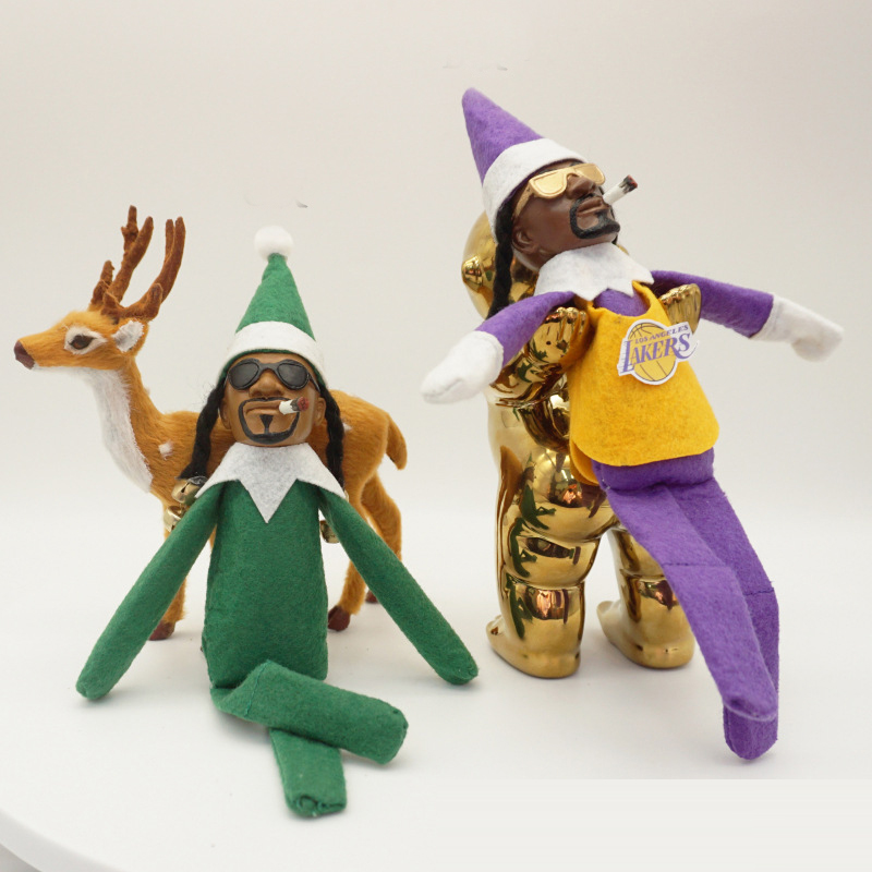 Snoop On A Stoop Lakers Christmas Elf Doll