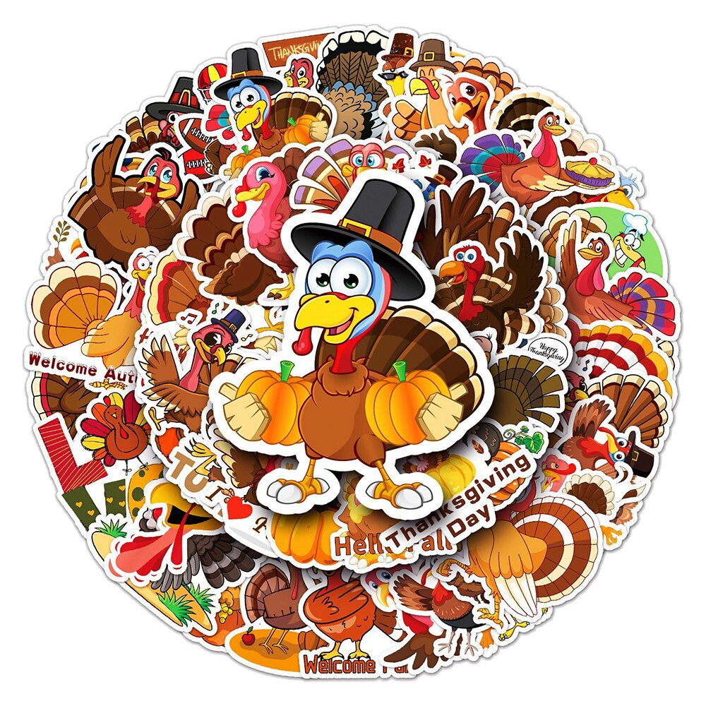 Thanksgiving Turkey Stickers