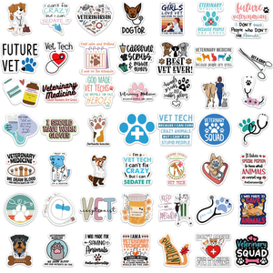 Vet Tech Pet Veterinary Stickers